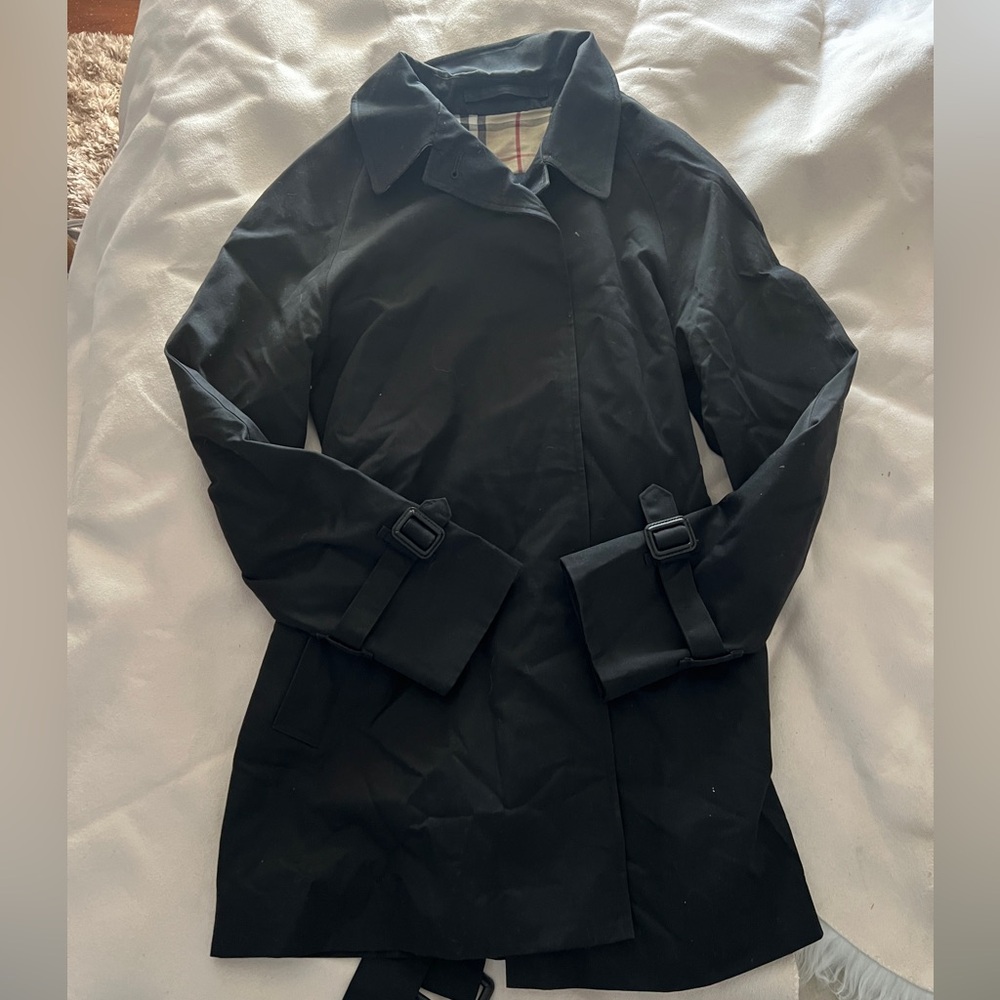 Burberry Black Rain coat